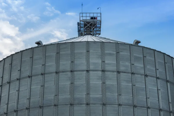 A row of granaries for storing wheat and other cereal grains