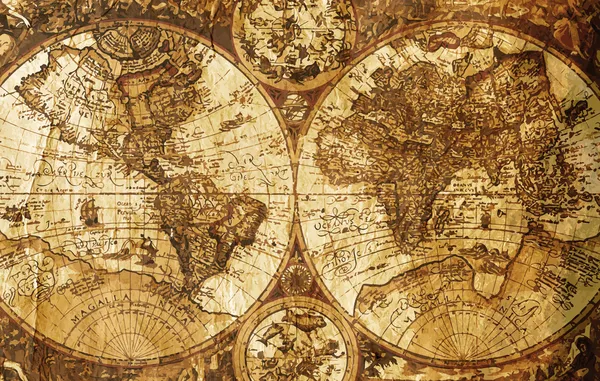 Old world map - vintage design concept