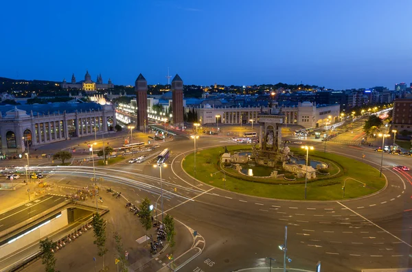 Night view of the square of Spain