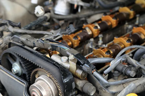 Repair of car engine.
