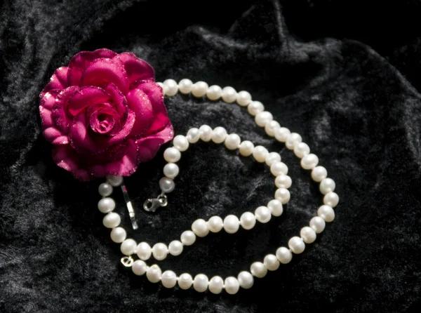 Pearl Necklace and Flower