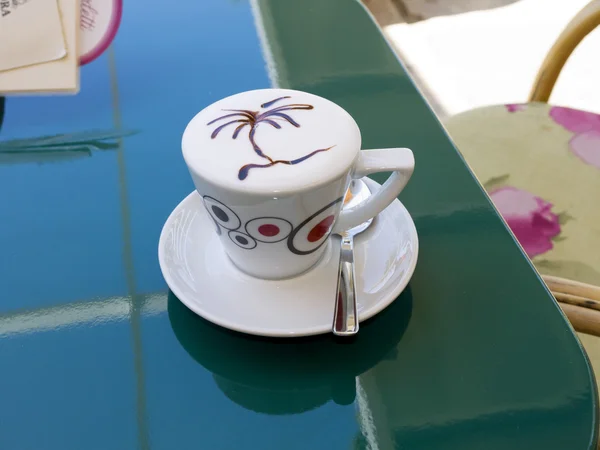 Flamboyant cup of Coffee in Cavtat Croatia