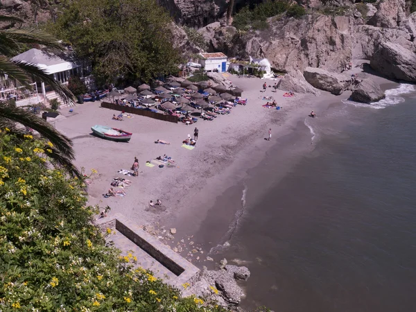 The Beaches of Nerja on the Costa Del Sol Andalucia Spain