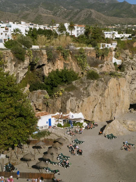 Beach at Nerja on the Costa del Sol Spain