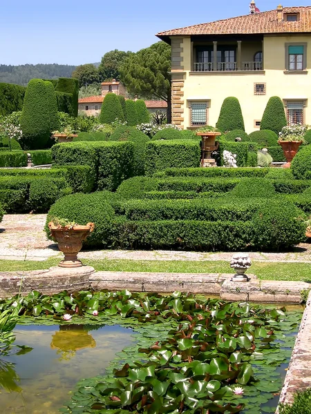 Italian Garden at Settignano in Tuscany Italy