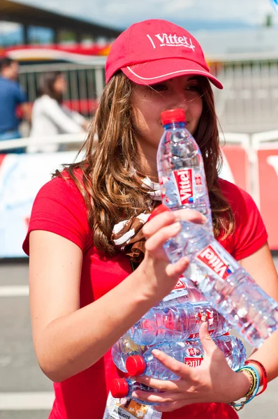 MULHOUSE - FRANCE - 13 th July 2014 - tour de France  - Vittel advertising