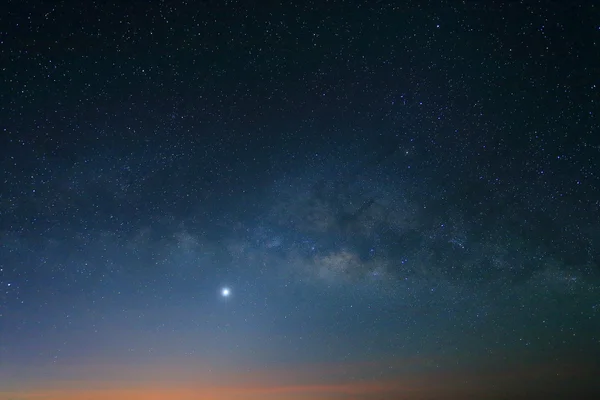 Sunrise in the morning, Landscape of Milky Way beautiful sky