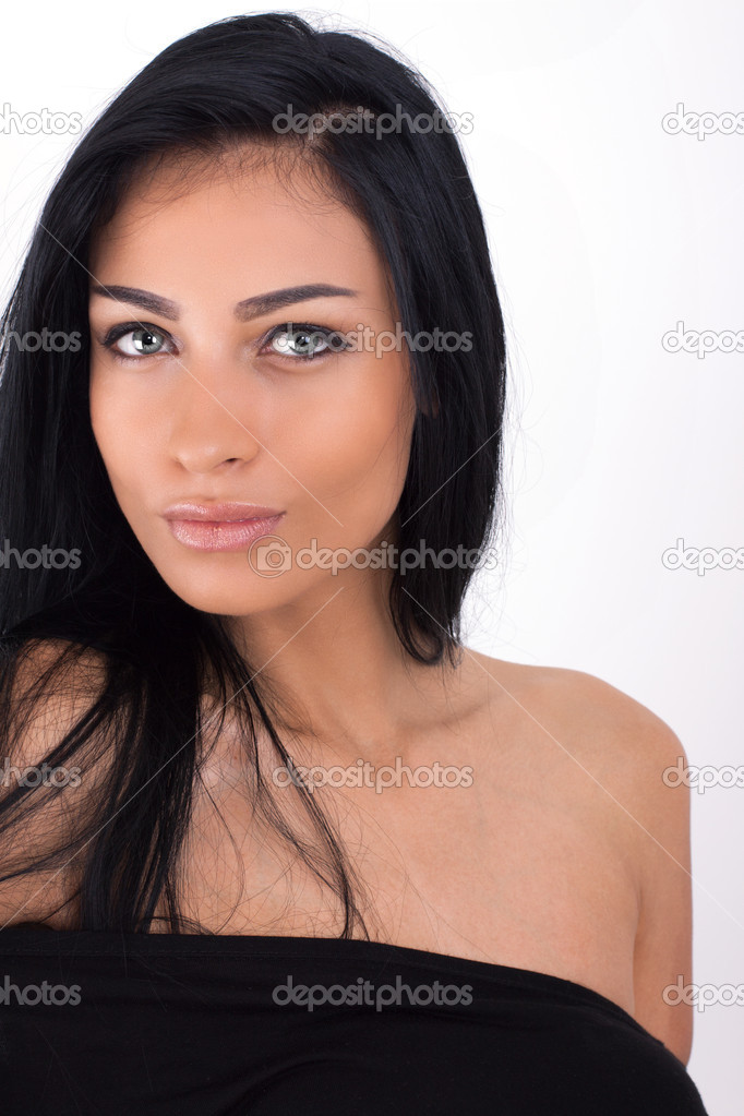 Bellezza capelli neri — Foto Stock © eldibor #51772221