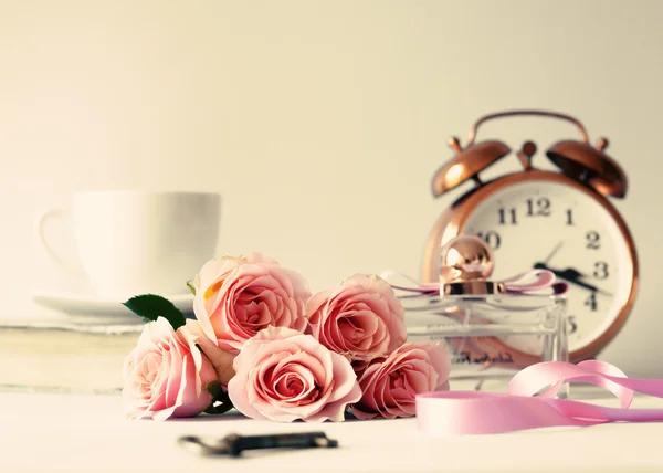 Vintage Still Life with Roses