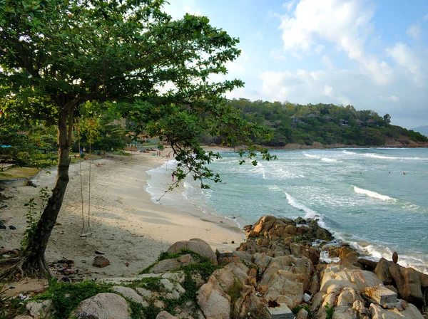 Loc Ideal Pentru Rămâne Stațiune Tropicală Plajă Lângă Ocean — Fotografie, imagine de stoc