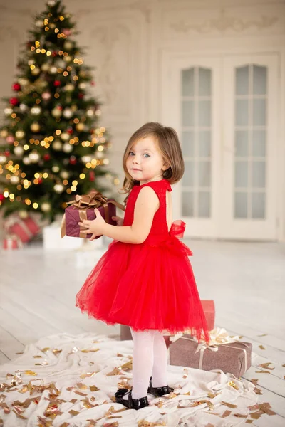 Child Exited Ready Celebrate Christmas — Stock Photo, Image