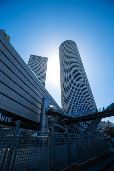 Cidade Moderna Israel Arranha Céus Feitos Vidro Metal Tel Aviv — Fotografia de Stock