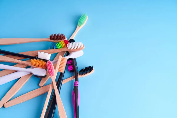 Bunch Toothbrushes Choosing Toothbrush Oral Hygiene — Stock Photo, Image