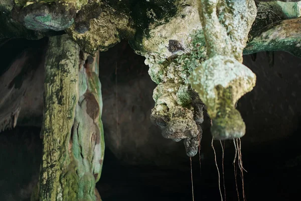 Régi Kőbarlang Természet Fal Textúra — Stock Fotó
