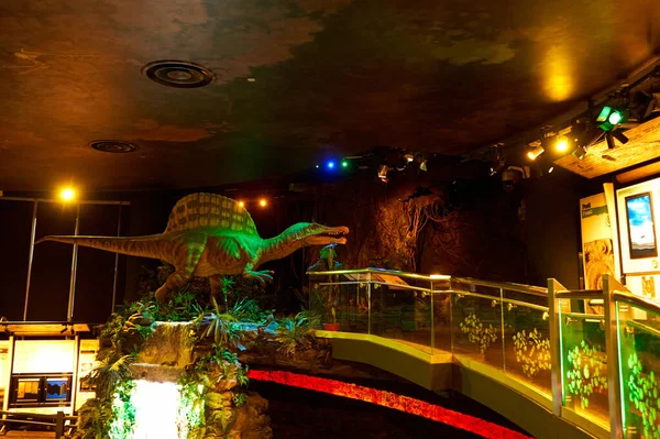 Inredning Museum Jurassic Park Med Robotdinosaurier Kuala Lumpur Malaysia 2020 — Stockfoto