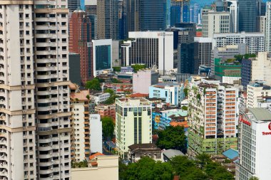 Kuala Lumpur şehir merkezi, Malezya megapolis. Kuala Lumpur, Malezya - 04.06.2020