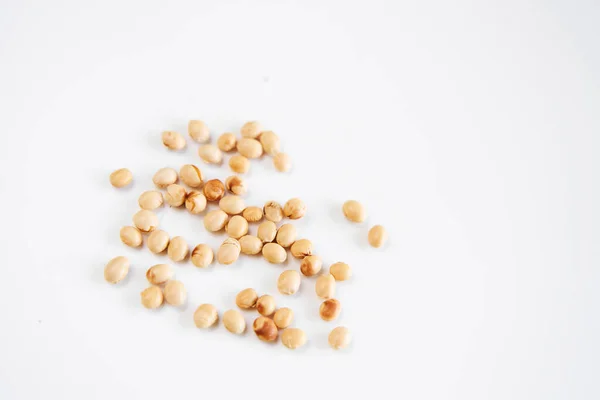 Flat Lay Microgreen Seeds White Background — 图库照片