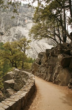 Footpath in Yosemite National Park,California,USA clipart