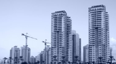yüksek katlı konut yapım aşamasında. site zekâ