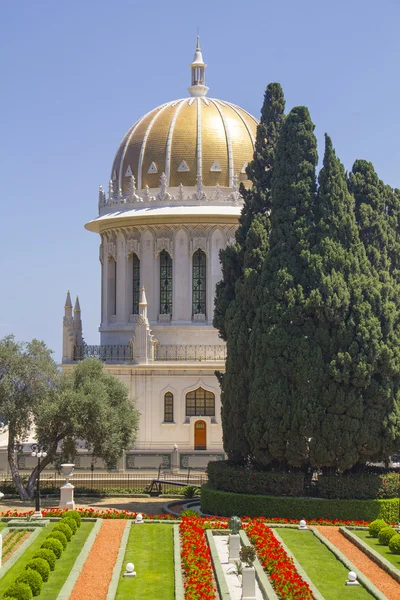 Baha'i świątyni w Hajfie, Izrael — Zdjęcie stockowe
