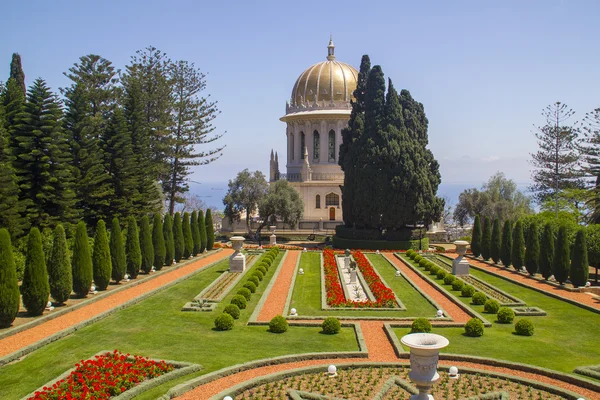 Templo y Jardines Baha 'i en Haifa, Israel — Foto de Stock