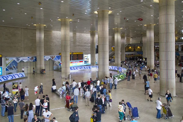Lotniskowy przyjazdowy sala w tel Awiw, Izrael — Zdjęcie stockowe