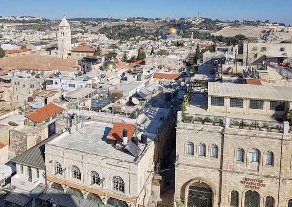 Panorama Gerusalemme Città Vecchia David Tower Israele — Foto Stock