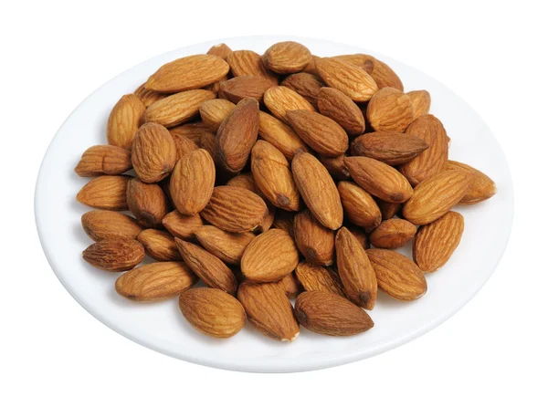 Almonds, isolated — Stock Photo, Image