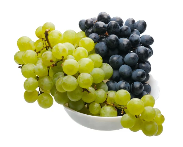 Black and green grapes — Stock Photo, Image