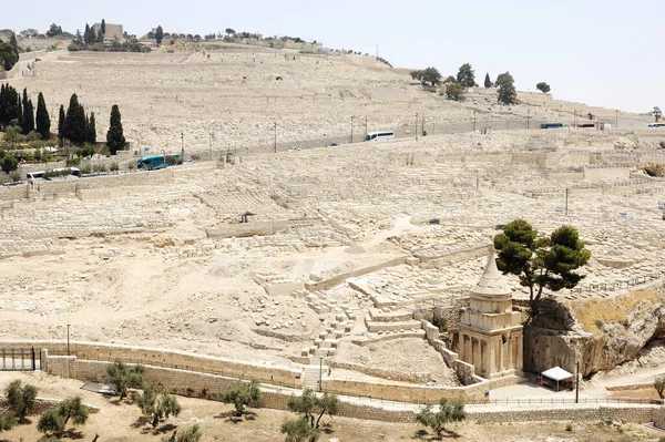 Los Lugares Sagrados Las Tres Religiones Israel Valle Cedrón Monte — Foto de Stock