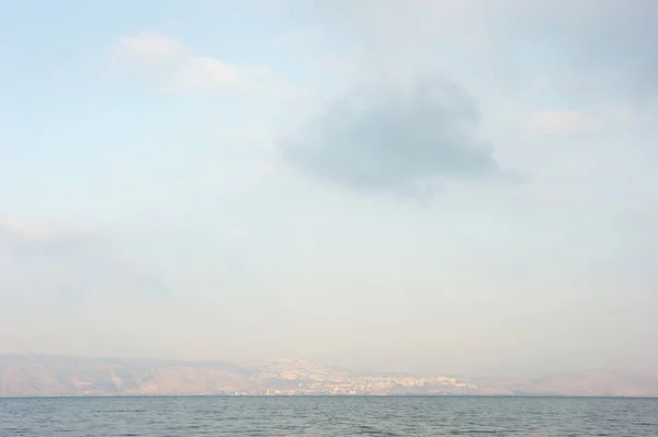 Galileiska Sjön Kinneret Den Största Insjö Israel — Stockfoto
