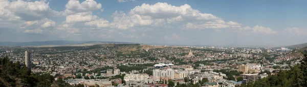 View Old Houses Tbilisi Georgia Panorama — Stock Photo, Image