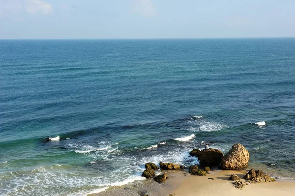 Costa Mediterrânica Sul Israel Perto Cidade Ashkelon — Fotografia de Stock