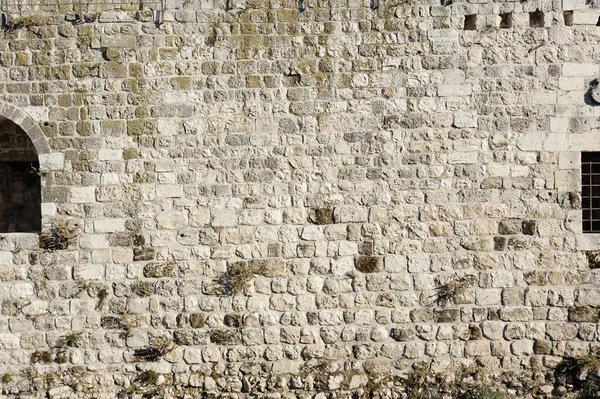 Antiche Mura Della Città Vecchia Gerusalemme — Foto Stock