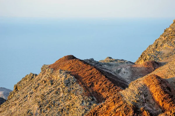 Caminar Través Las Montañas Cerca Del Golfo Eilat Mar Rojo —  Fotos de Stock