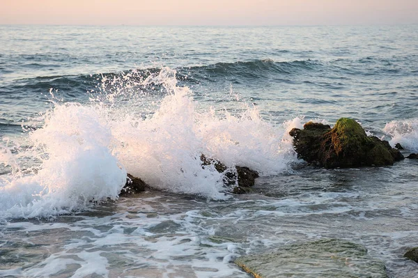 Kust Van Middellandse Zee Het Zuiden Van Israël Buurt Van — Stockfoto