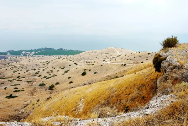 キブツ キネレット湖岸 イスラエルのゴラン高原の斜面 — ストック写真