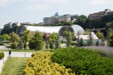 Gürcistan Tbilisi eski evlerin görünümünü