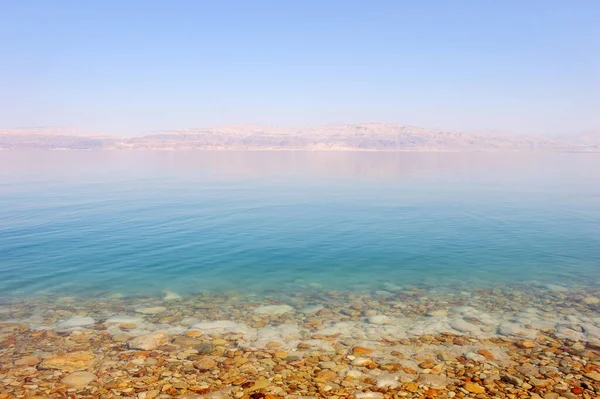 Costa Mar Morto Perto Reserva Natural Ein Gedi Israel — Fotografia de Stock