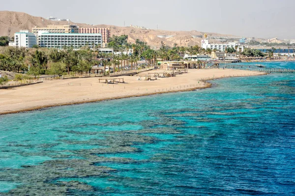 Costa Del Mar Rojo Golfo Eilat Israel —  Fotos de Stock