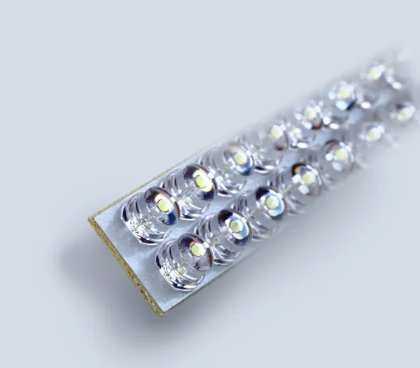 Lateral panel of energy-saving LED lamp — Stock Photo, Image