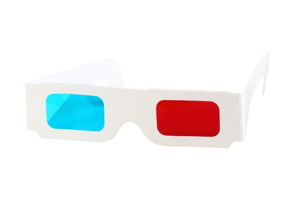 Rood-blauw papier bril — Stockfoto