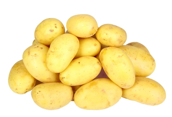 Heap of yellow raw potatos — Stock Photo, Image