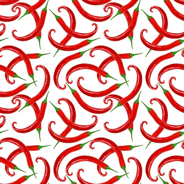 Seamless pattern of red peppers — Stock Photo, Image