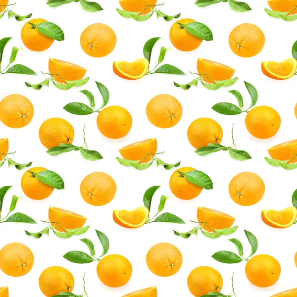 Padrão sem costura de laranjas — Fotografia de Stock