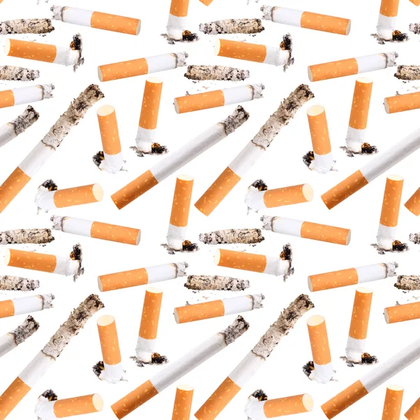 Seamless mönster av cigarettfimp — Stockfoto