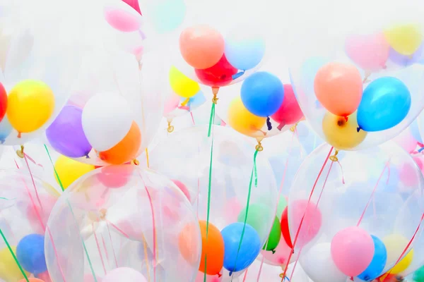 Antecedentes de balões variegados — Fotografia de Stock