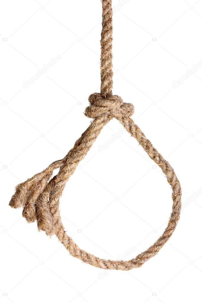 Rope noose on white Stock Photo by ©boroda 48791931