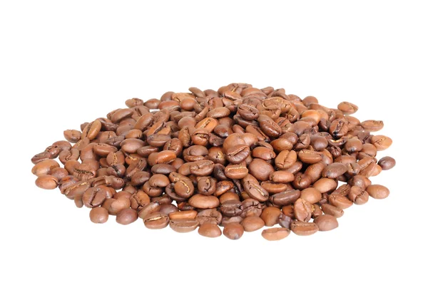Geroosterde zwarte koffie bonen — Stockfoto