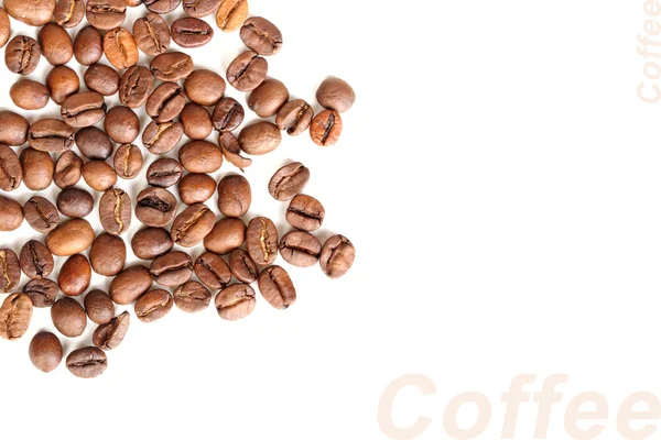 Achtergrond van geroosterde zwarte koffie bonen — Stockfoto